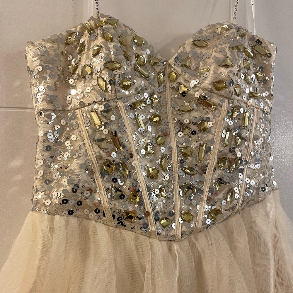Gold Prom Dress - Picture 3 of 5